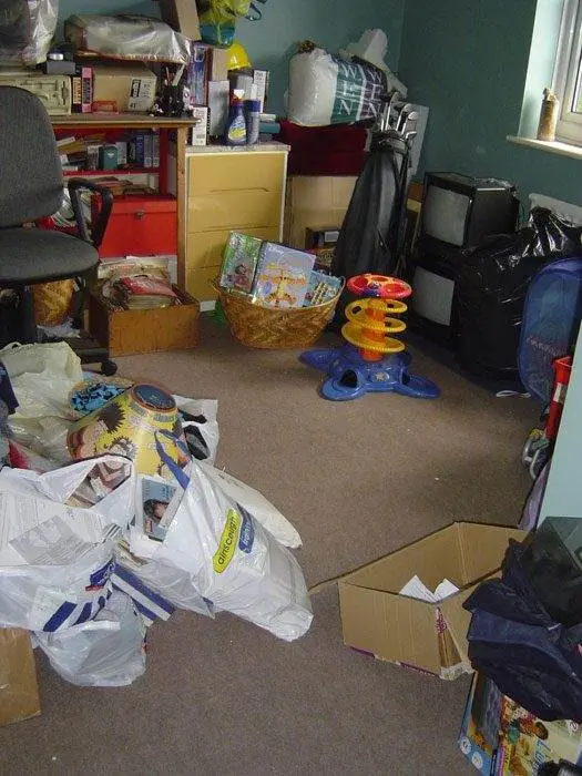 Susan had clutter in every room of her home clutter