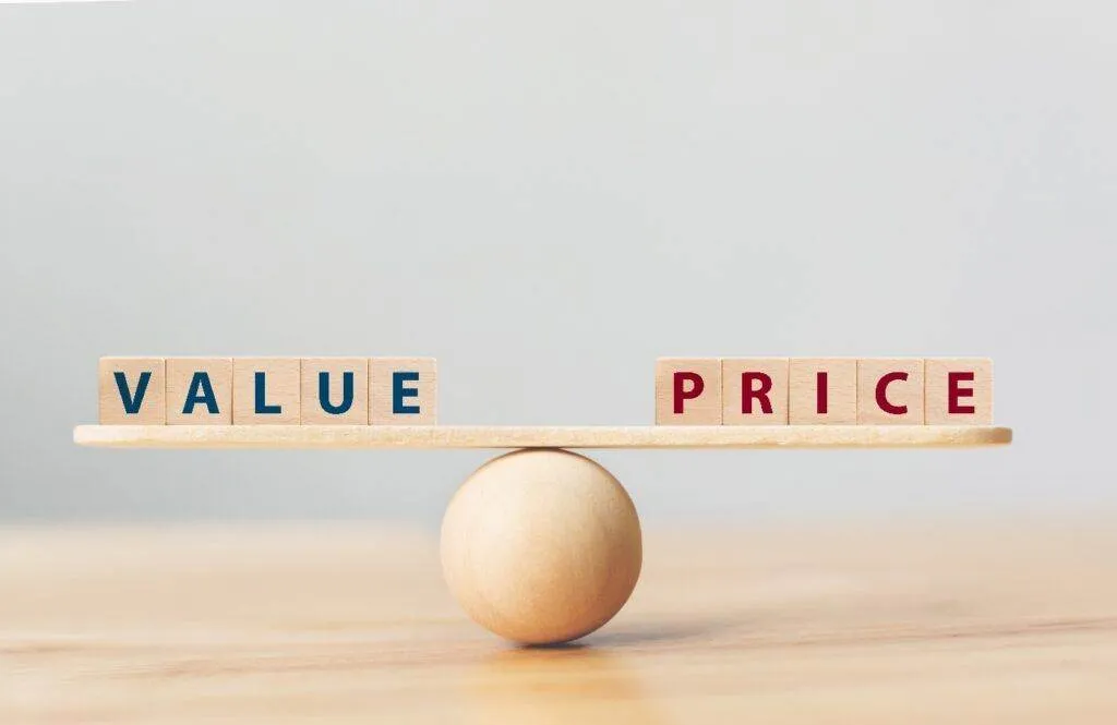 value vs price value vs price