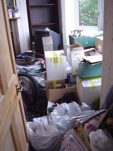clutter before